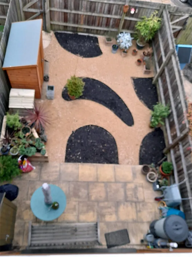 The garden from above The garden from above