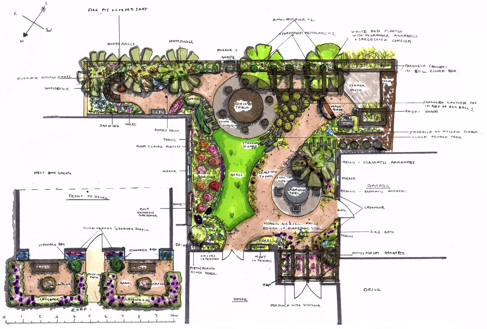 My drawing for the Yin and Yang Garden